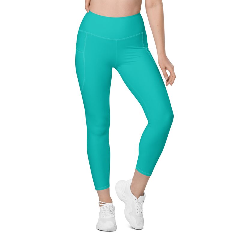 Iris Blue Leggings with pockets