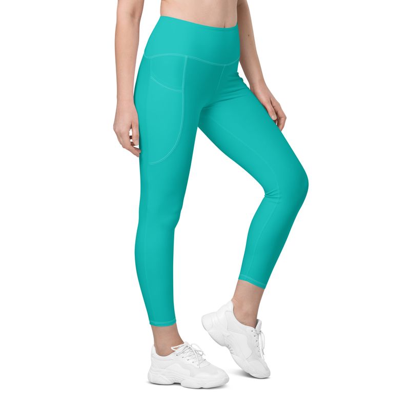 Iris Blue Leggings with pockets