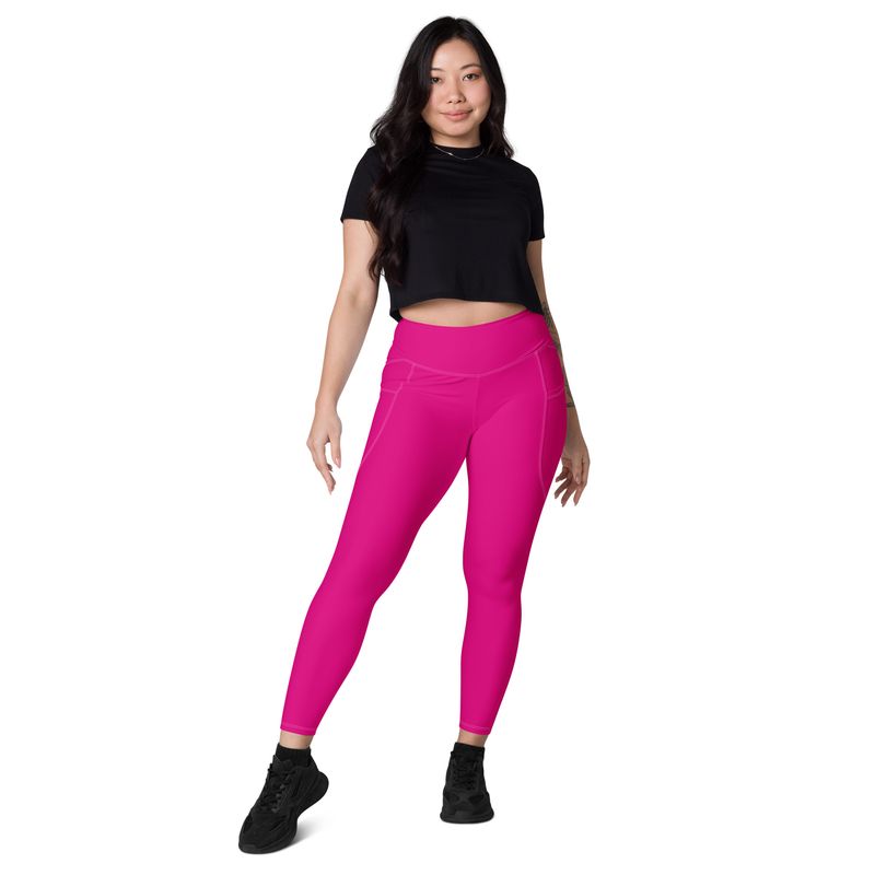 Violet Pink Leggings with pockets