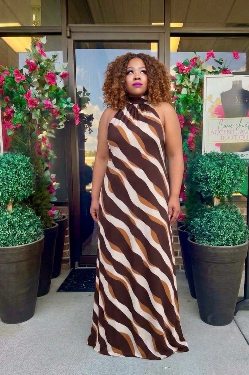 Brown Zebra Maxi