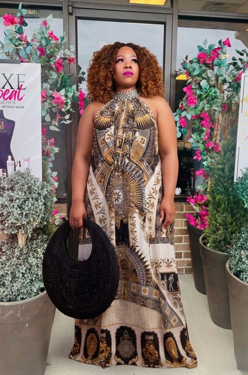 Accentuate Mock Neck Maxi