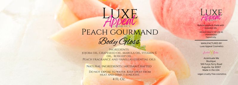Peach Gourmand Body Gloss
