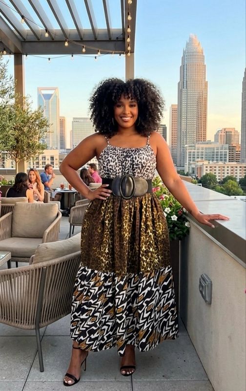Safari Print Dress (one size fits Most)