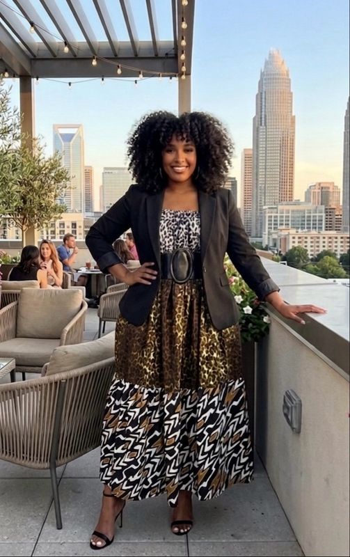 Safari Print Dress (one size fits Most)