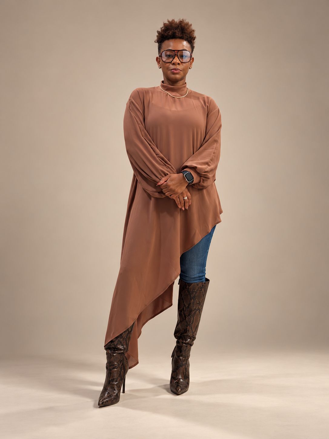 Coco Sheer Asymmetrical Top