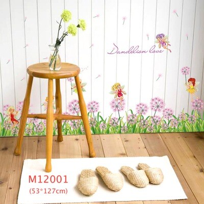Wall Sticker สติ๊กเกอร์ติดผนัง PVC สติ๊กเกอร์ ดอกไม้ Home Decor Flowers DIY สติ๊กเกอร์แต่งบ้าน ห้องนั่งเล่น