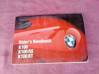 K100 8v Rider's Handbook. (S-19)