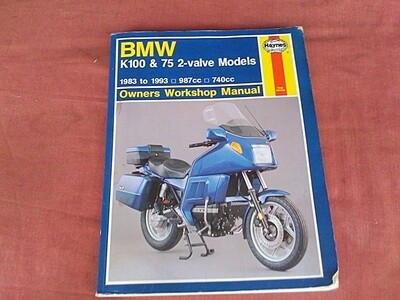 Haynes K75; K100 8v Workshop Manual. (19)
