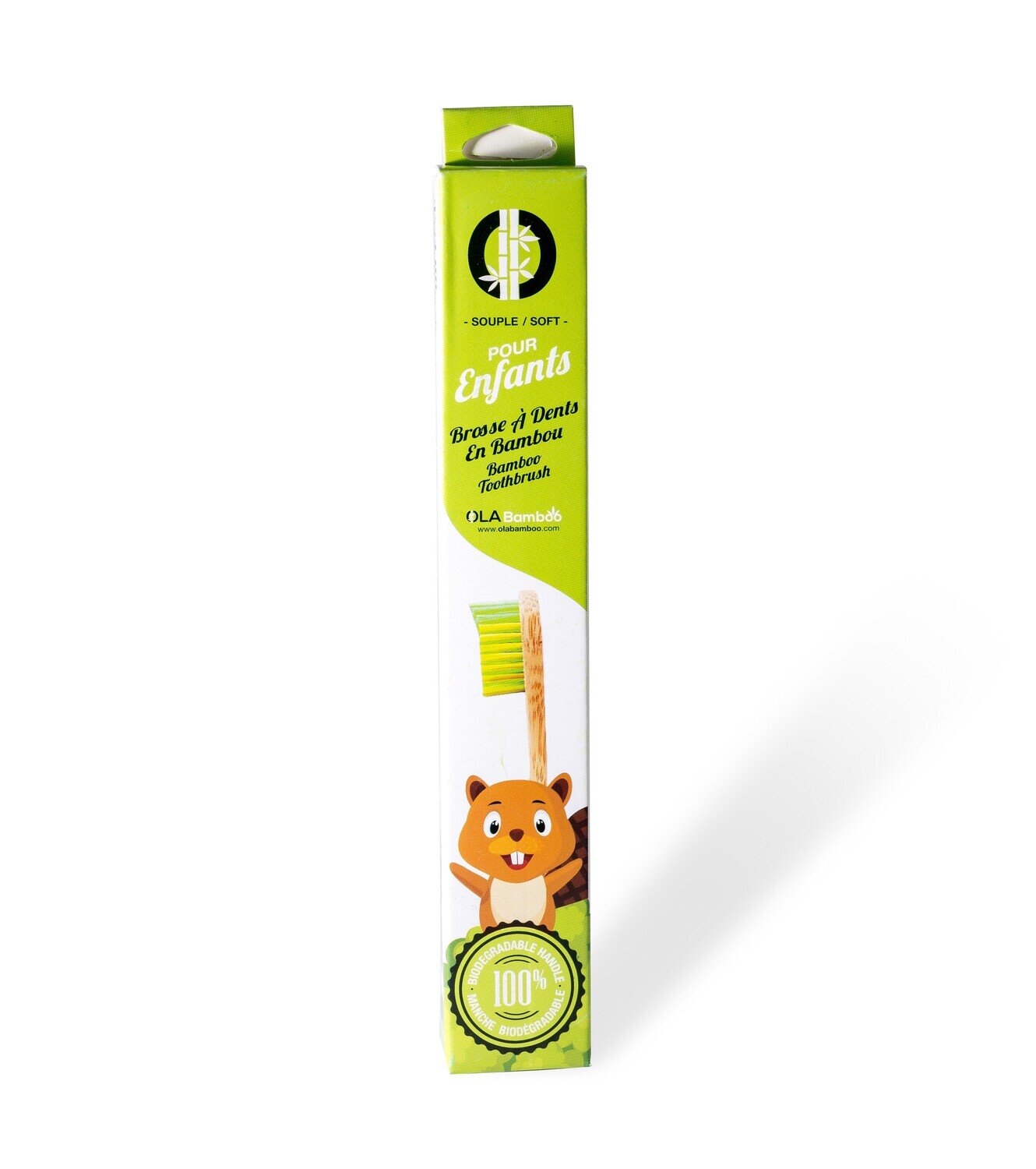 Brosse à dents enfants - Jaune/Verte