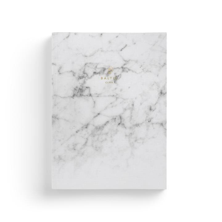 Carnet Marbre blanc / Baltic Club