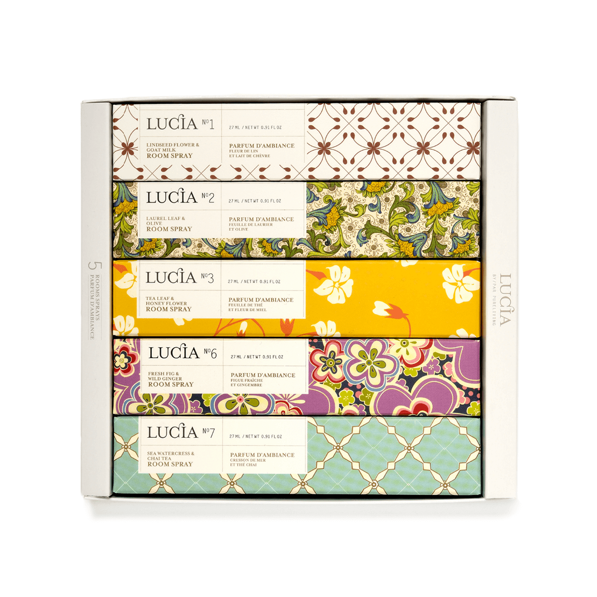 Coffret # 1 Lucia - Assortiment de parfums d’ambiances