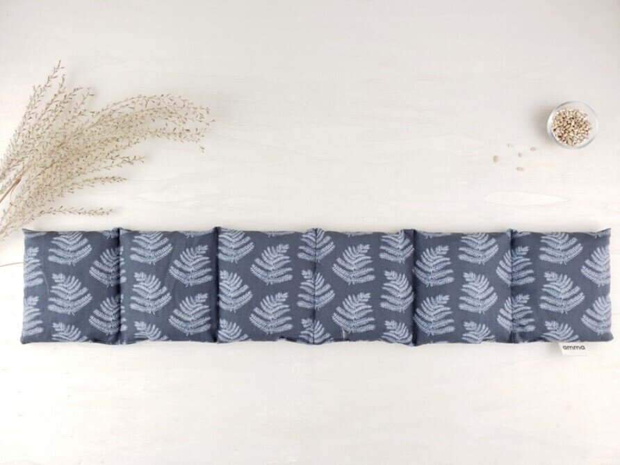 Coussin long réconfortant - Fougère charcoal / Amma Thérapie