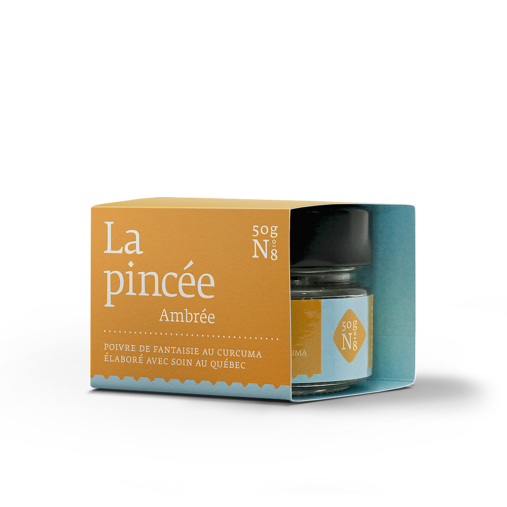 La pincée Ambrée N°8 - Poivre de fantaisie au curcuma