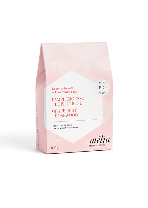 Savon pamplemousse &amp; Bois de rose - Mélia