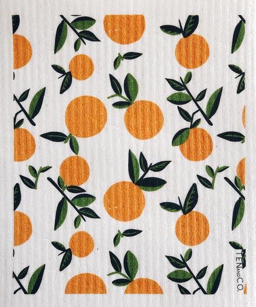 Ten & Co / Essuie-tout réutilisable-3 / Citrus orange