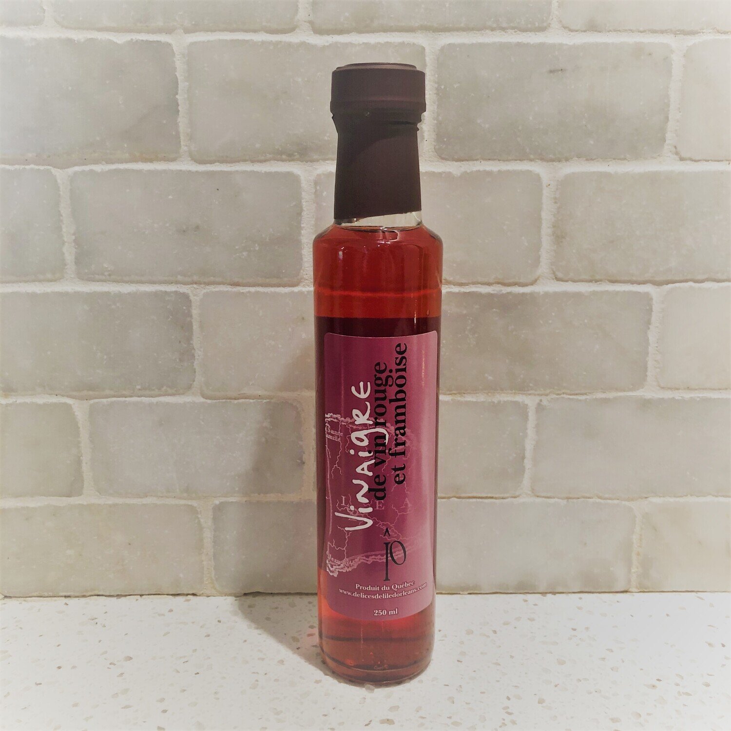 Vinaigre de vin rouge &amp; framboise - Délices de l&#39;ïle d&#39;orléans