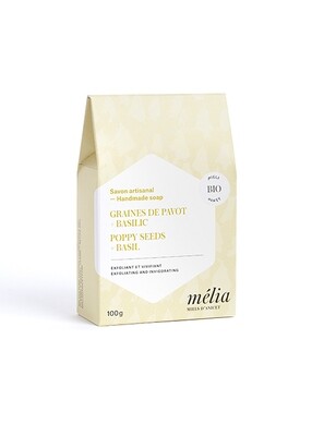 Savon Graines de pavot &amp; Basilic - Mélia