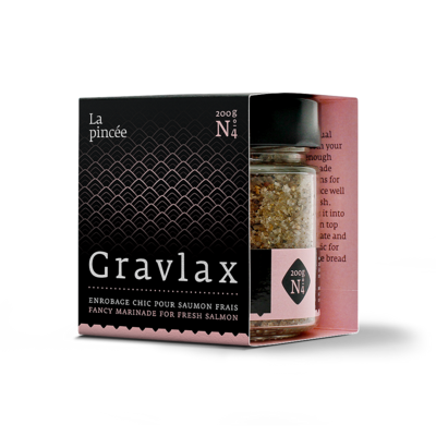 La pincée Gravlax N°4 -Marinade chic pour saumon frais