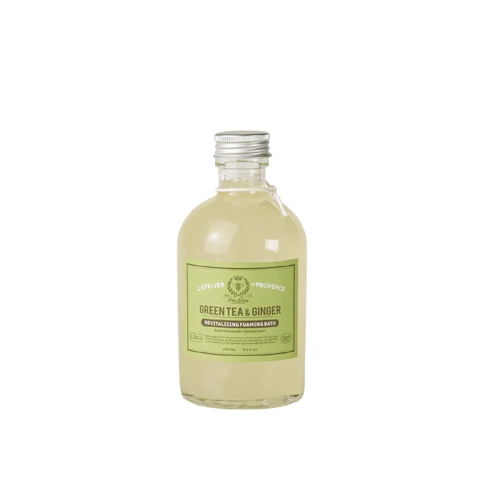 Bain moussant 250ml - Thé vert &amp; Gingembre - Atelier Provence