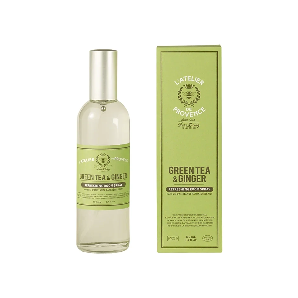 Parfum ambiance 100ml - Thé vert &amp; Gingembre - Atelier Provence