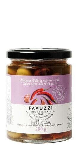 Olives - Mélange épicé à l&#39;ail - favuzzi