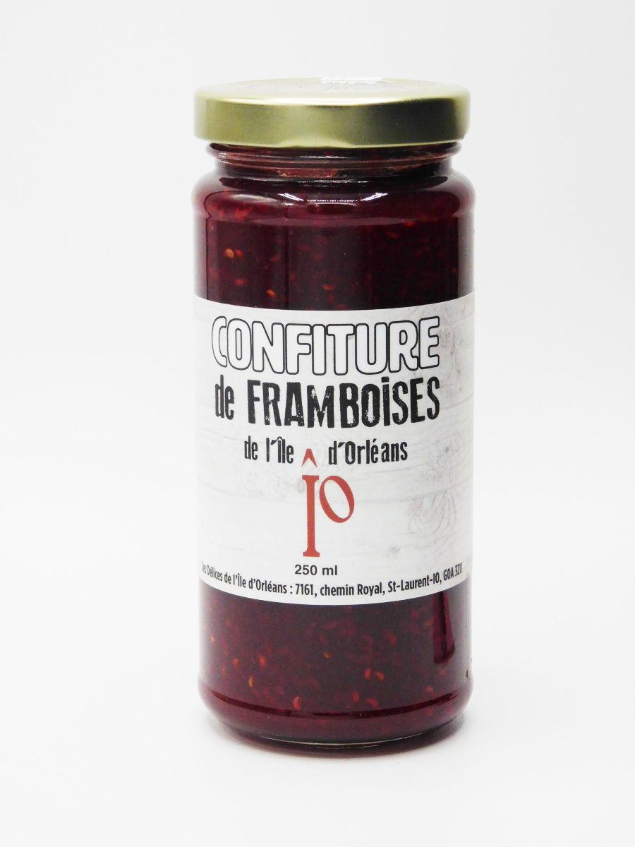 Confiture framboises - 250ml - Les Délices I.O.