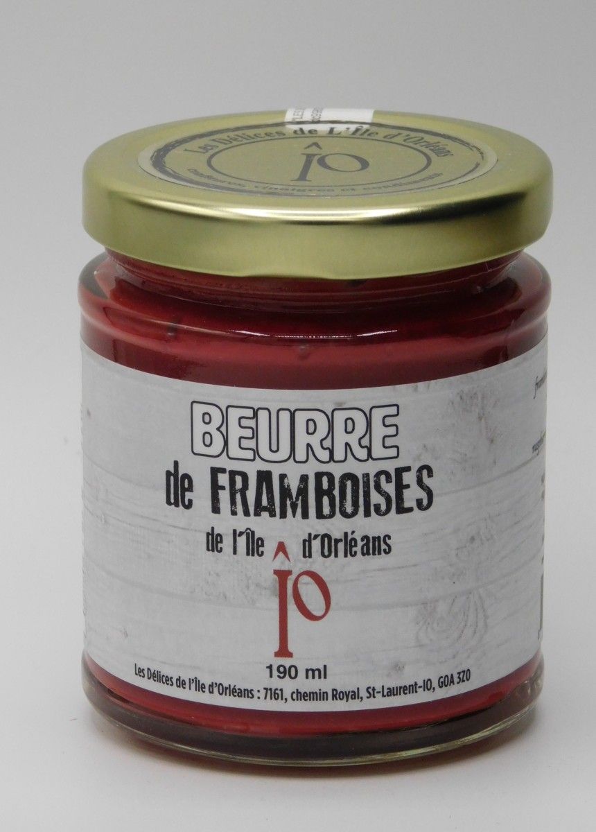 Beurre de framboises - 190ml - Les Délices I.O.
