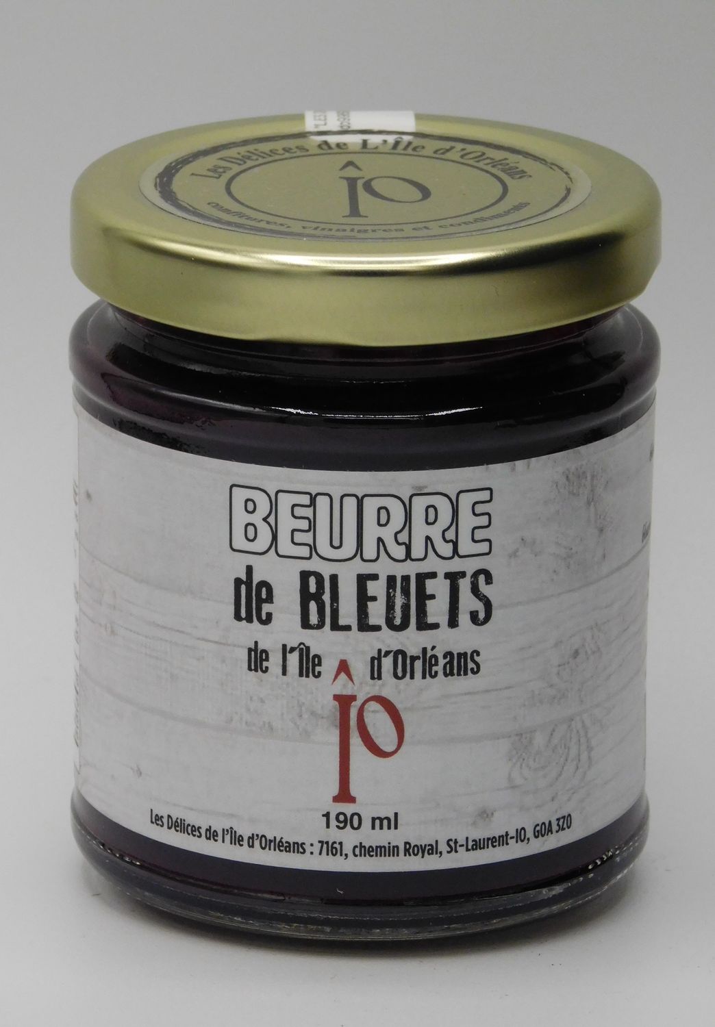 Beurre de bleuets - Les Délices I.O.