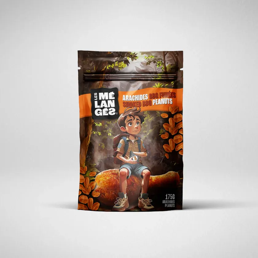 Arachides BBQ fumées - 175g - Les Mélangés