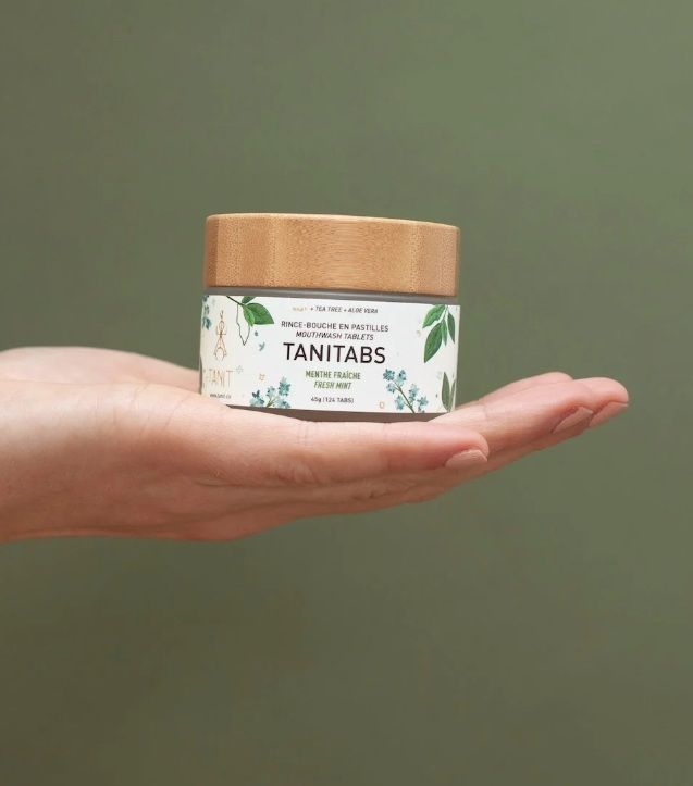Rince-bouche menthe en pastilles - Pot 124 - TANIT