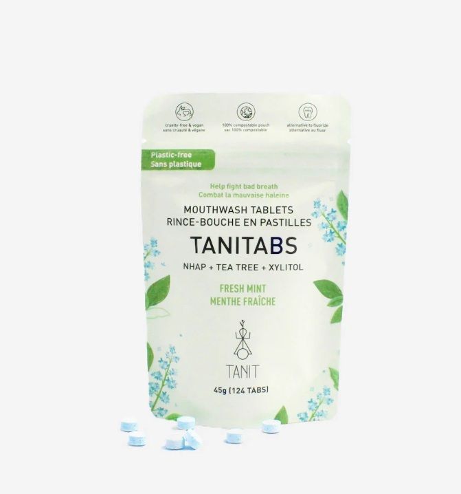 Rince-bouche menthe en pastilles - Recharge 62 - TANIT