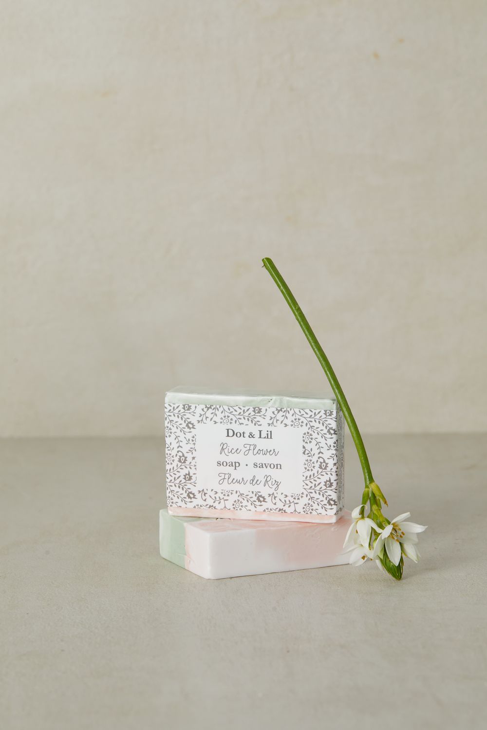 Savon - Fleur de riz - Dot &amp; Lil