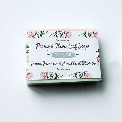 Savon - Pivoine &amp; Feuille d&#39;olivier - Dot &amp; Lil