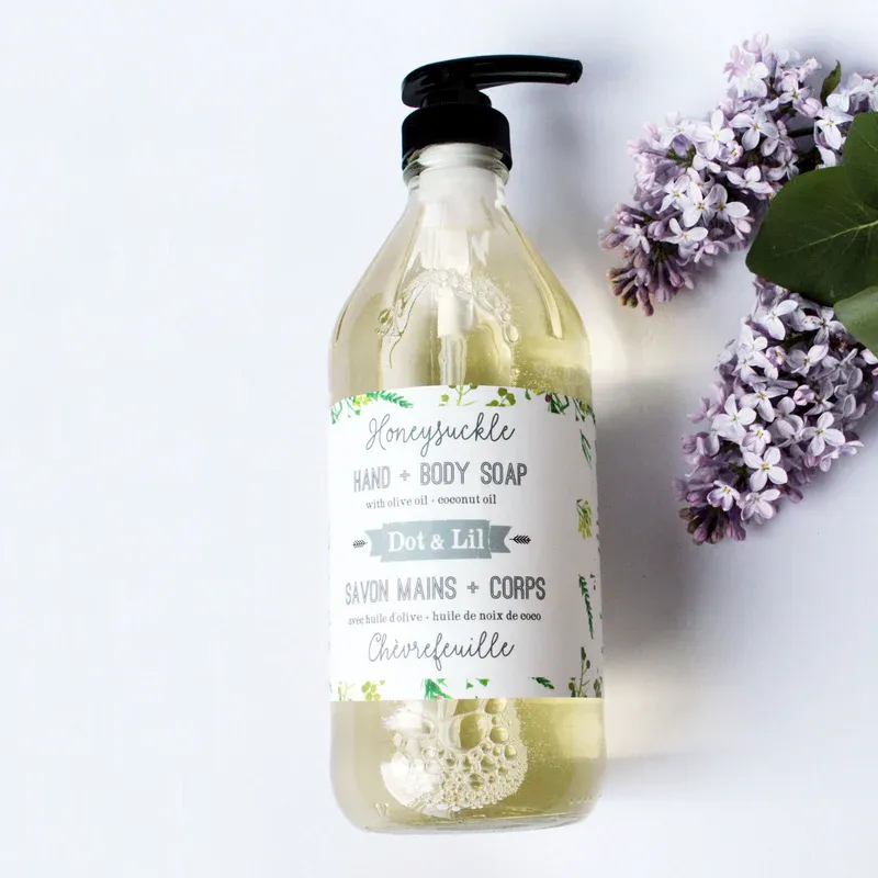Gel douche &amp; mains - Chèvrefeuille - Dot &amp; Lil