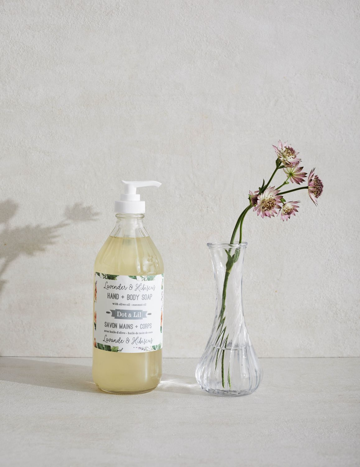 Gel douche &amp; mains - Lavande &amp; Hibicus - Dot &amp; Lil