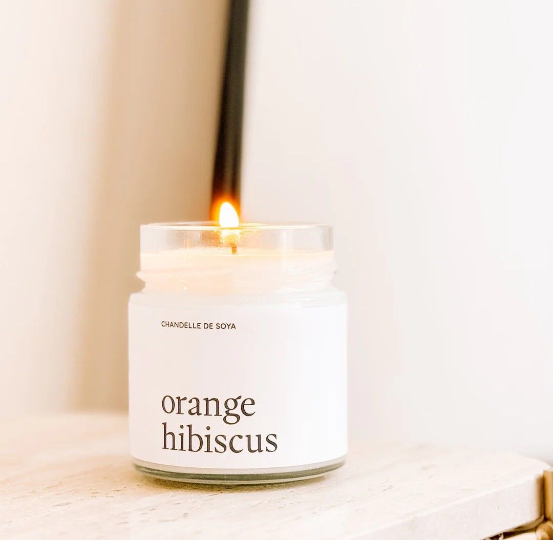 Chandelle Marée Chandelle - Orange &amp; Hibiscus