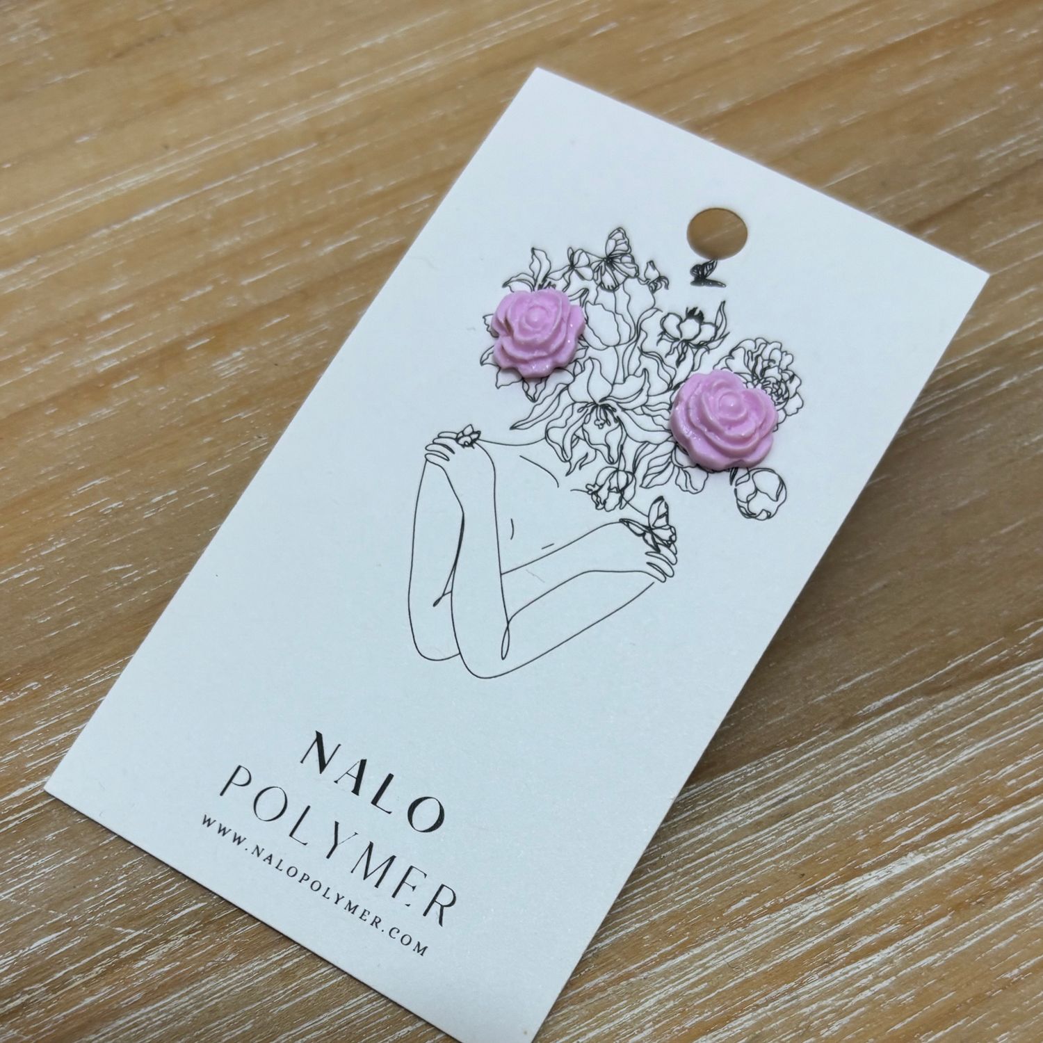 Clous - Petites roses / Nalo Polymer