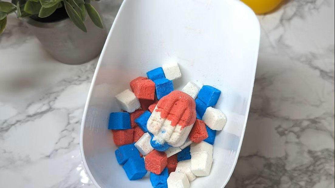 Sac de cubettes de bain / Popsicle 3 couleurs / Bain bon pour toi