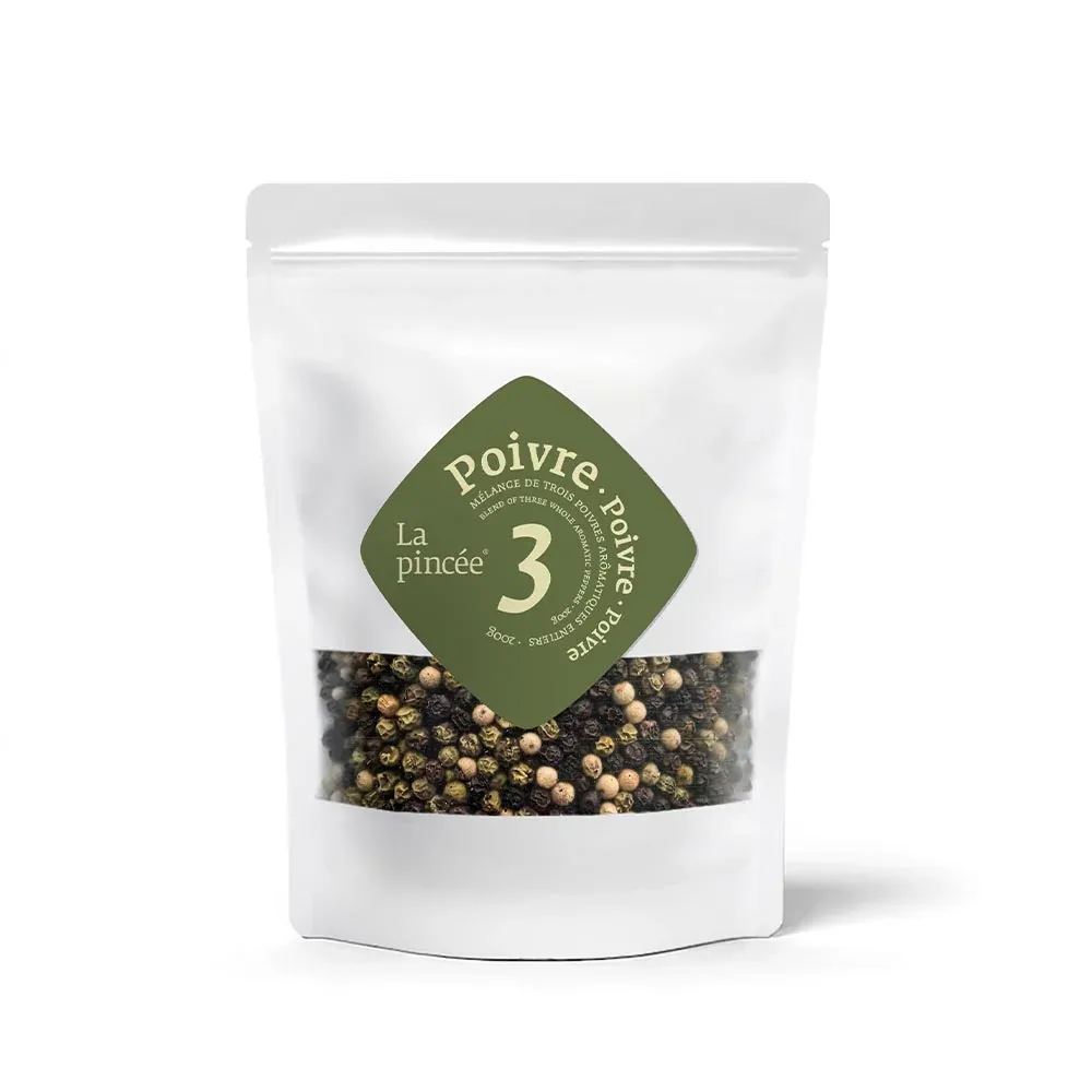 La pincée - Mélange de 3 poivres aromatiques entiers