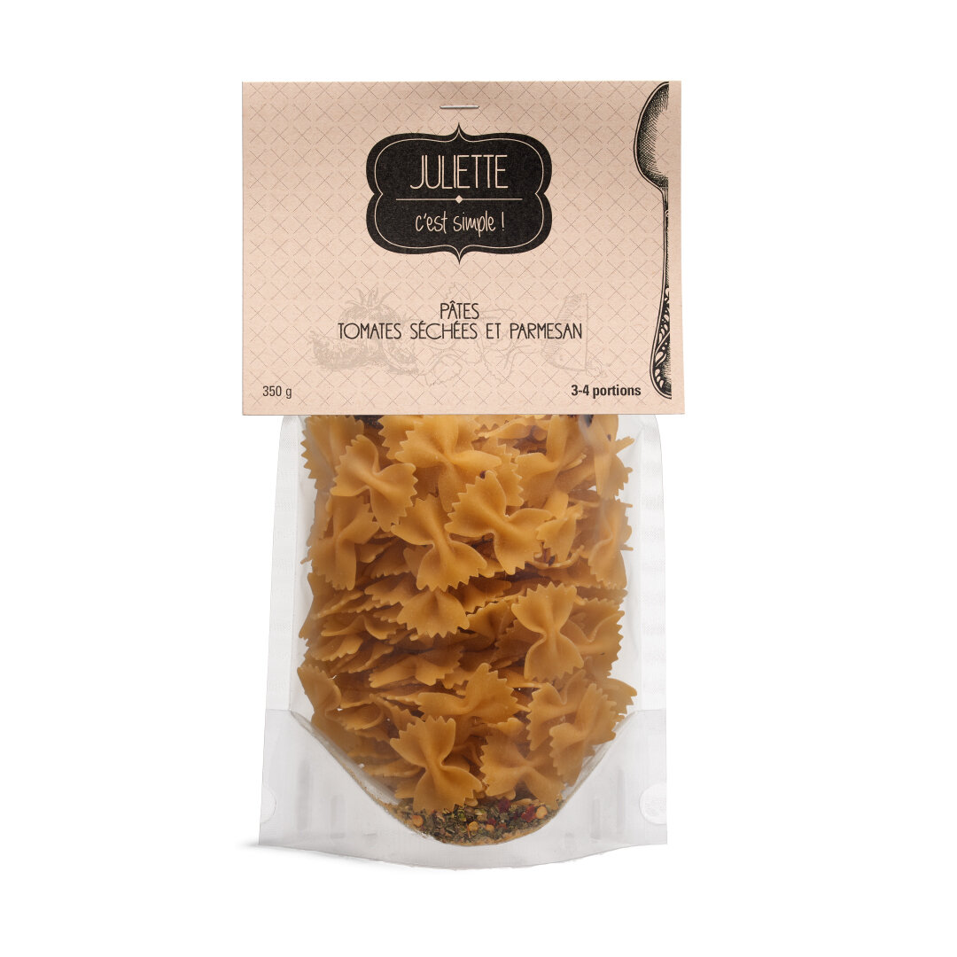 Pâtes tomates séchées et parmesan