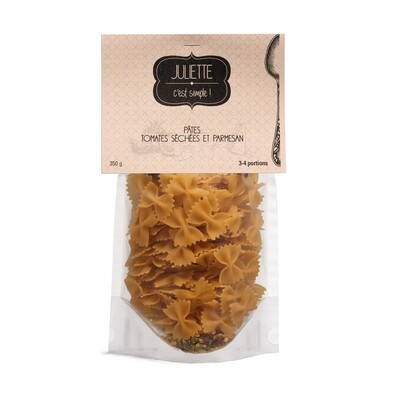 Pâtes tomates séchées et parmesan