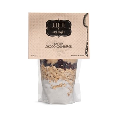 Biscuits choco-canneberges