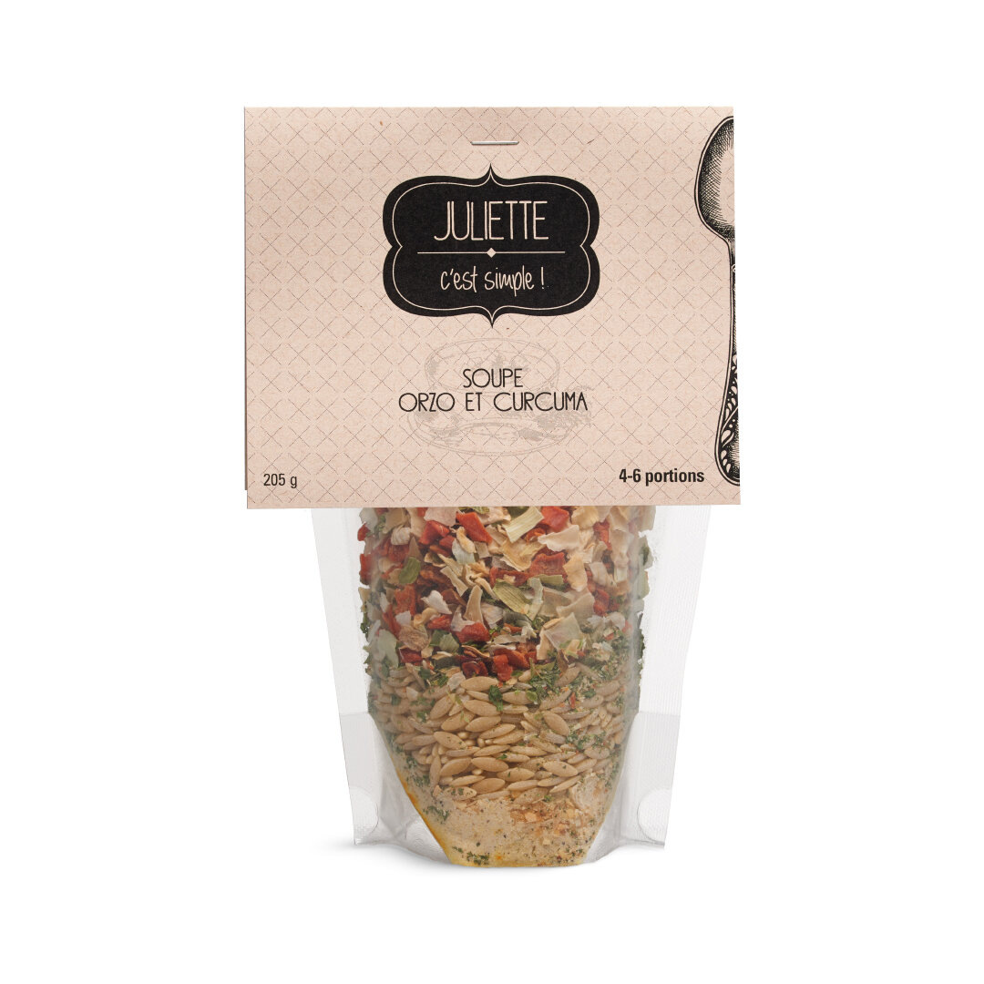 Soupe orzo et curcuma