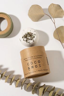Bombe de bain Coco &amp; Moi - Menthe poivrée &amp; Eucalyptus