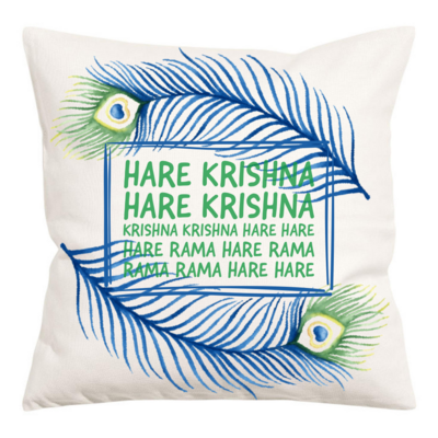 Krishna Peacock Cushion