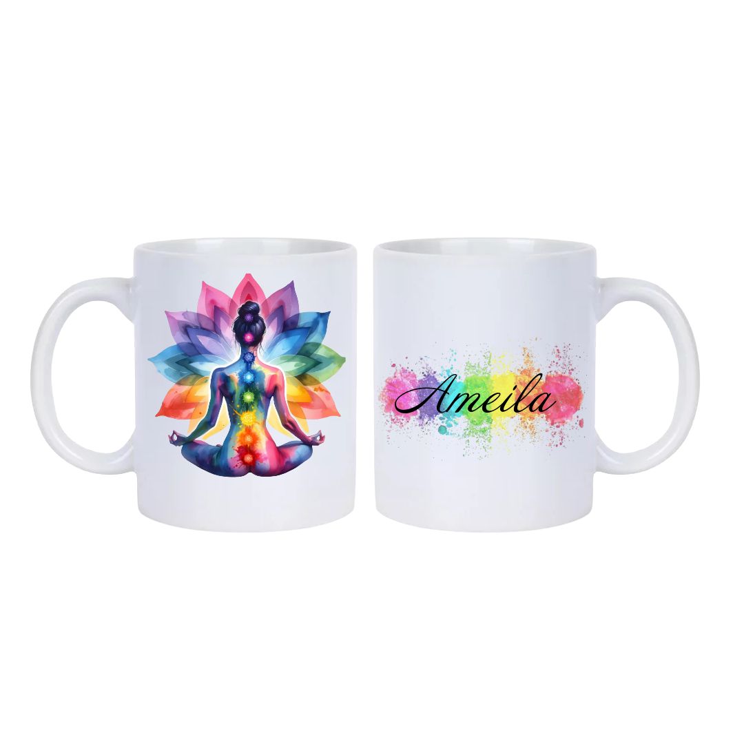 Seven Chakra Woman Mug