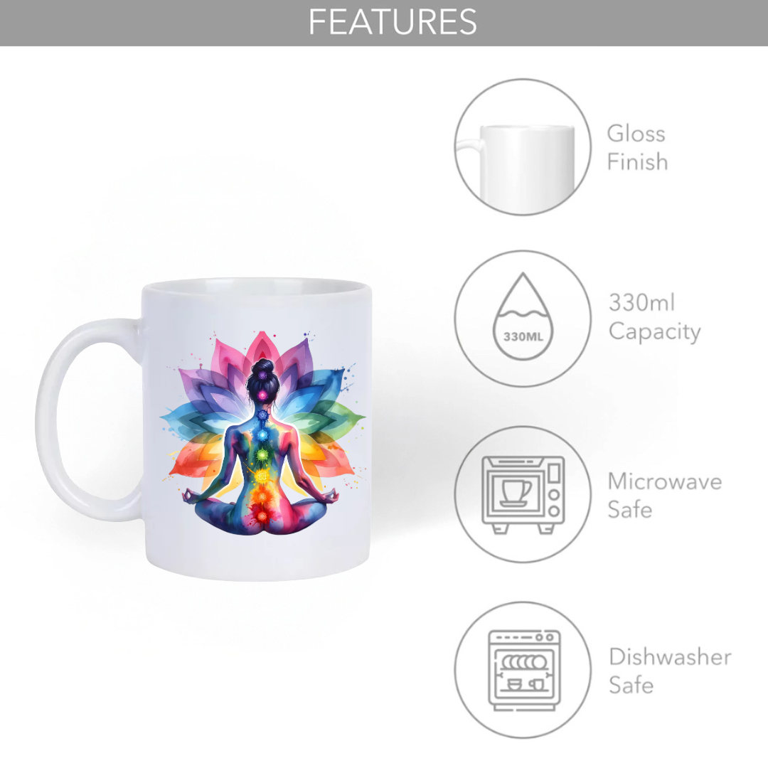 Seven Chakra Woman Mug