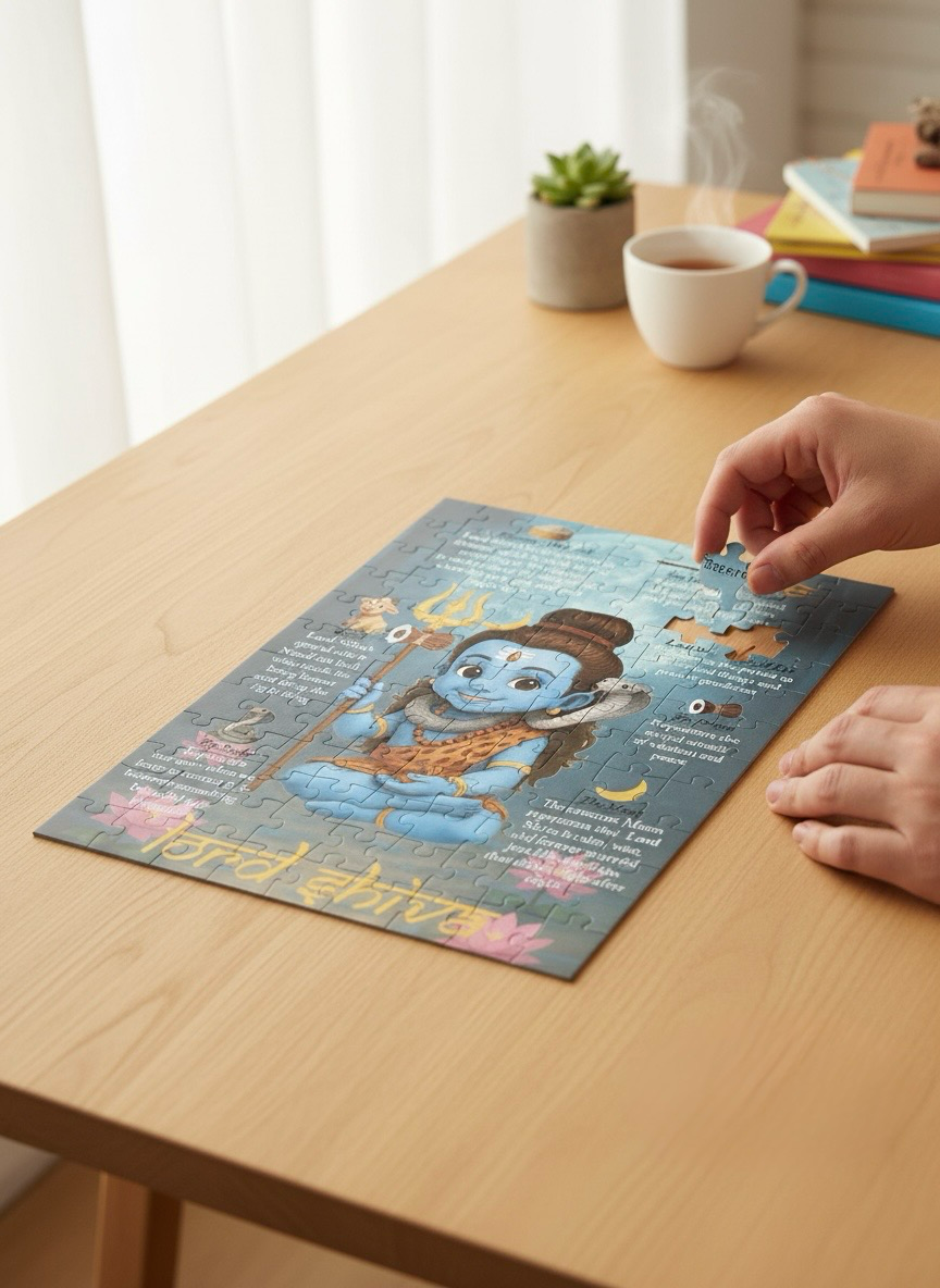 Little Lord Shiva Educational Wooden Puzzle