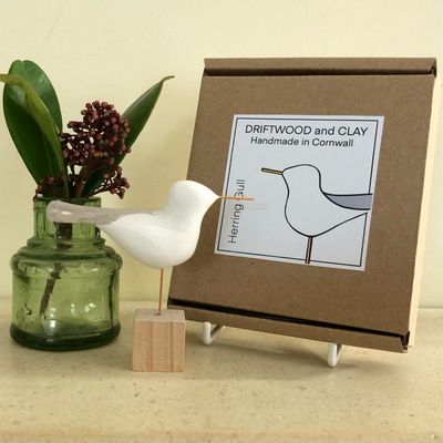 Herring Gull On Block With Box