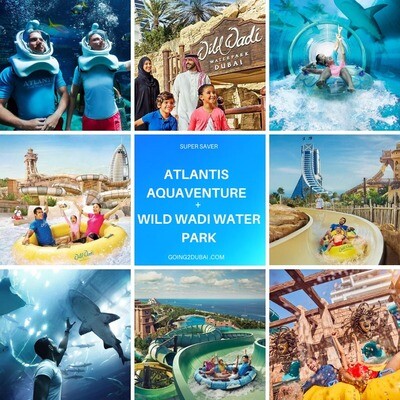 Atlantis Aquaventure + Wild Wadi Water Park Combo